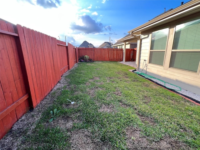 2923 Painted Sunrise Trl, Houston, TX 77045 - view of yard with a fenced backyard