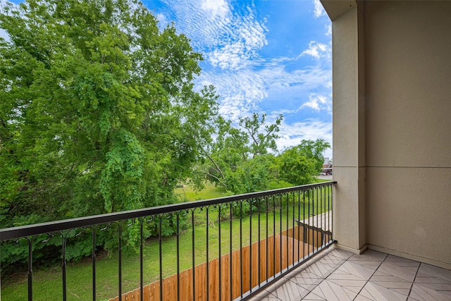 view of balcony