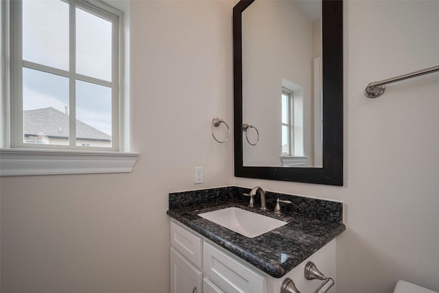 half bath with vanity