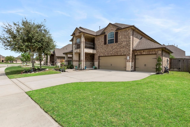 7611 Mesquite Hill Ln, Richmond, TX 77469 - view of front of property featuring brick siding, driveway, roof with shingles, and a garage