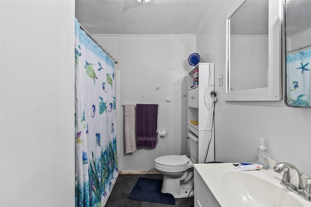7135 Click Dr, Beaumont, TX 77708 - bathroom featuring vanity and a shower with curtain