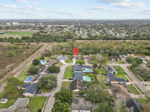 314 Lantana Dr, Texas City, TX 77591 - birds eye view of property with a residential view
