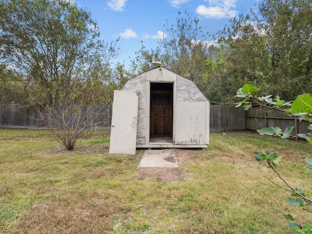 314 Lantana Dr, Texas City, TX 77591 - view of shed featuring a fenced backyard
