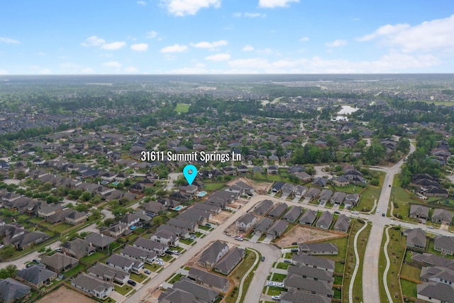 drone / aerial view with a residential view