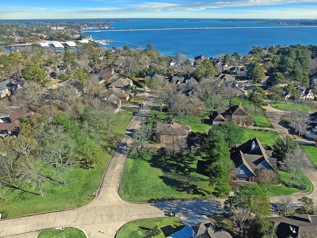 271 W Pines Dr, Montgomery, TX 77356 - aerial view of property and surrounding area with a nearby body of water and nearby suburban area