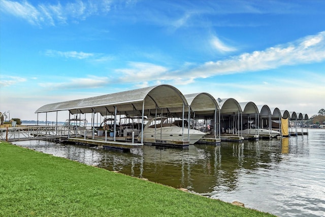 271 W Pines Dr, Montgomery, TX 77356 - dock area with a water view