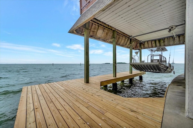126 Tamana Dr, Tiki Island, TX 77554 - view of dock featuring a water view