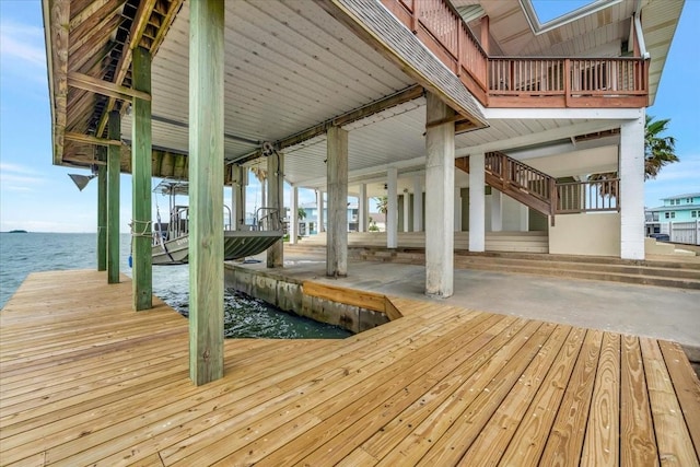 126 Tamana Dr, Tiki Island, TX 77554 - dock area with a water view