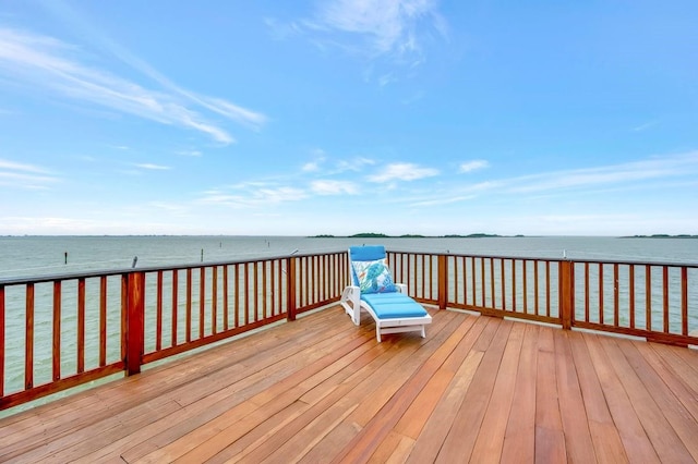 126 Tamana Dr, Tiki Island, TX 77554 - deck featuring a water view