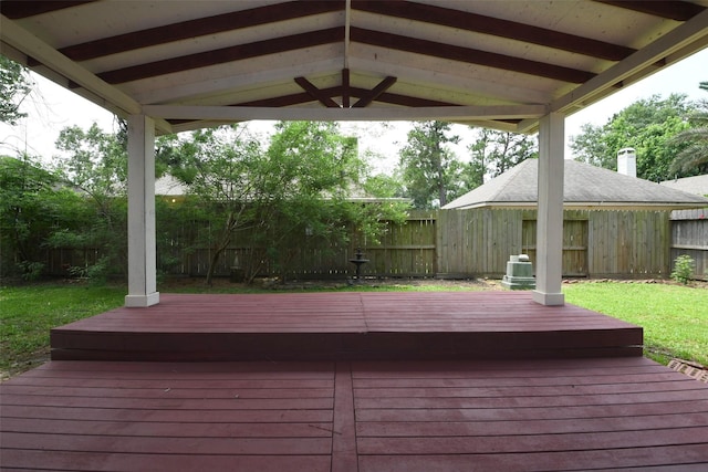 18719 Racquet Sports Way, Humble, TX 77346 - wooden deck with a fenced backyard and a gazebo