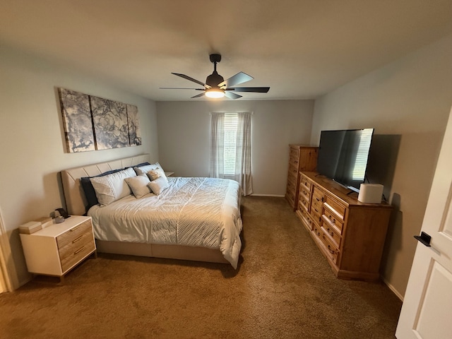 9319 Dalmore Ct, Houston, TX 77095 - bedroom featuring baseboards, carpet floors, and ceiling fan