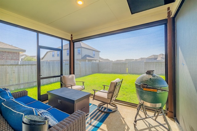 31511 Kailua Dr, Hockley, TX 77447 - sunroom with healthy amount of natural light and an outdoor hangout area