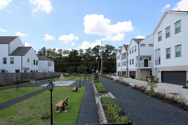 5502 Wheatley St Unit E, Houston, TX 77091 - surrounding community with a residential view, fence, and a yard