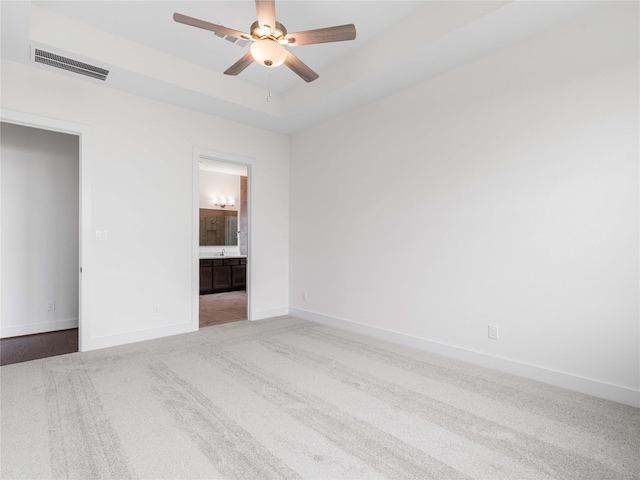 7517 Hawk Crest Dr, Fulshear, TX 77441 - unfurnished bedroom featuring carpet, ensuite bathroom, and ceiling fan