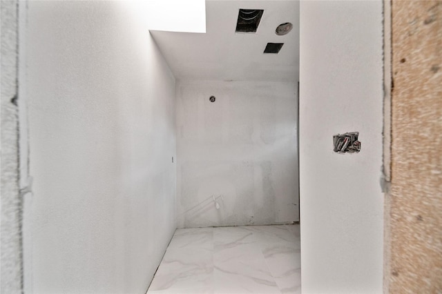 6206 Yarwell Dr, Houston, TX 77096 - hall featuring marble look tiles