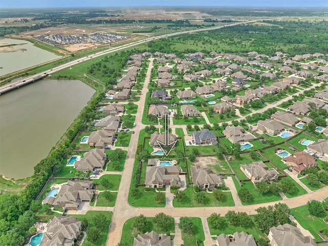 21610 Harbor Water Dr, Cypress, TX 77433 - view of property location with nearby suburban area and a nearby body of water