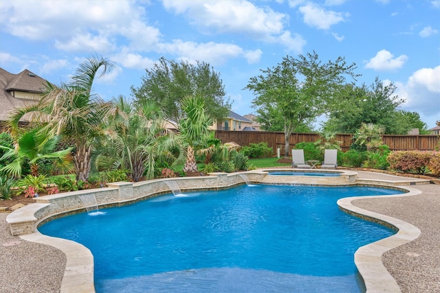 21610 Harbor Water Dr, Cypress, TX 77433 - view of pool with an in-ground hot tub