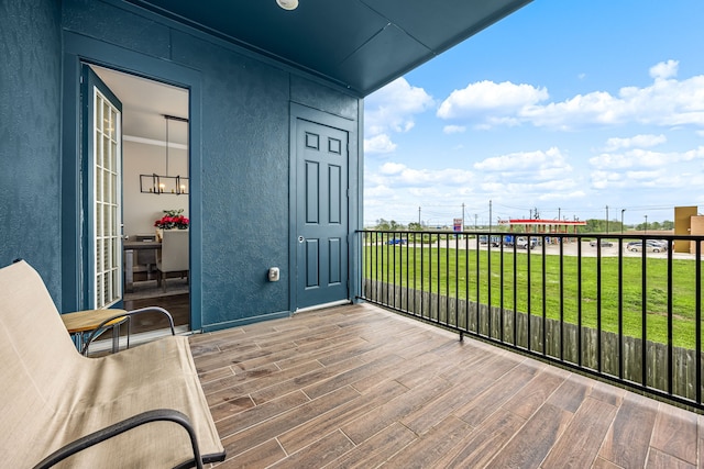 view of balcony