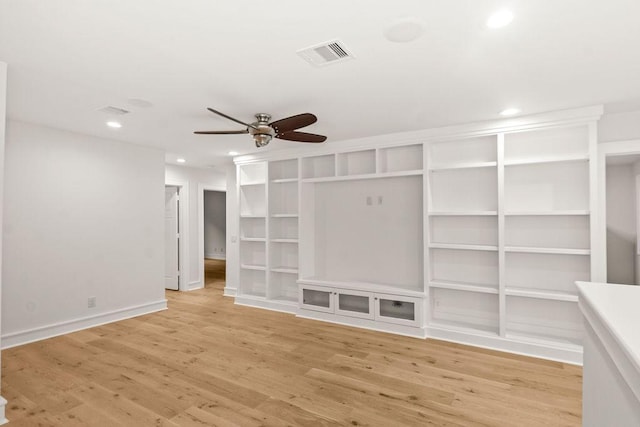 1024 Waverly St, Houston, TX 77008 - mudroom featuring a ceiling fan, recessed lighting, wood finished floors, and baseboards