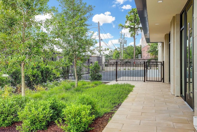 exterior space with fence