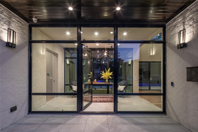 view of exterior entry