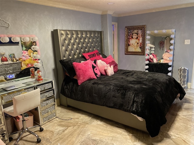 1319 Cherry Spring Dr, Houston, TX 77038 - bedroom featuring ornamental molding