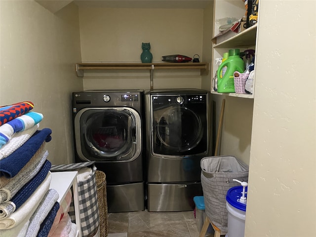 1319 Cherry Spring Dr, Houston, TX 77038 - laundry area featuring washer and dryer and laundry area