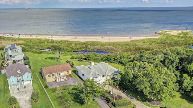aerial view of property's location with extended coastline