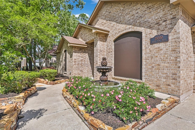 18510 Bluffview Dr, Crosby, TX 77532 - property entrance featuring brick siding