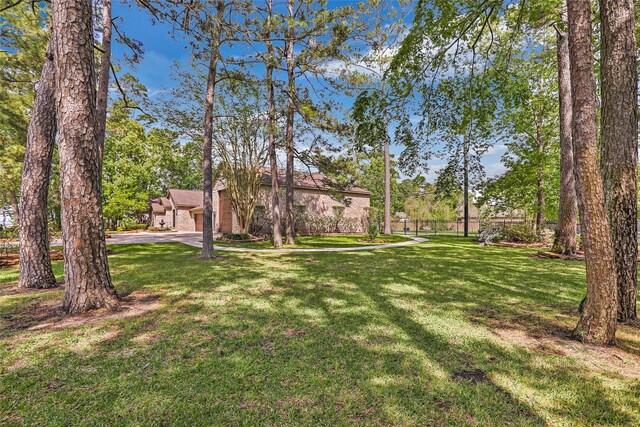 18510 Bluffview Dr, Crosby, TX 77532 - view of yard featuring driveway