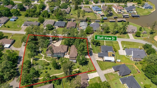 18510 Bluffview Dr, Crosby, TX 77532 - aerial view featuring a residential view