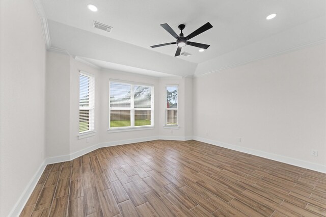 12126 Guadalupe Trail Ln, Humble, TX 77346 - unfurnished room featuring visible vents, wood finished floors, and plenty of natural light