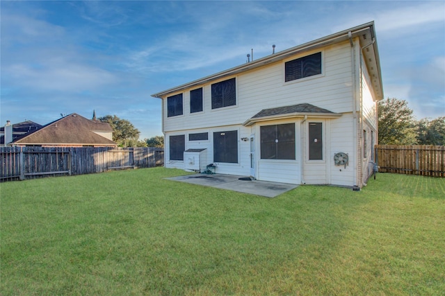 21122 Covington Bridge Dr, Spring, TX 77388 - rear view of house with a fenced backyard and a patio area