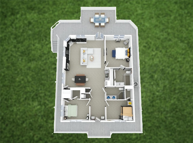 3910 Palmdale Ct, Galveston, TX 77554 - view of layout