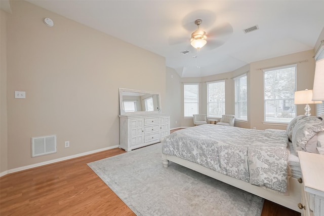1218 Ventura Canyon Dr, Katy, TX 77494 - bedroom with visible vents, multiple windows, and wood finished floors