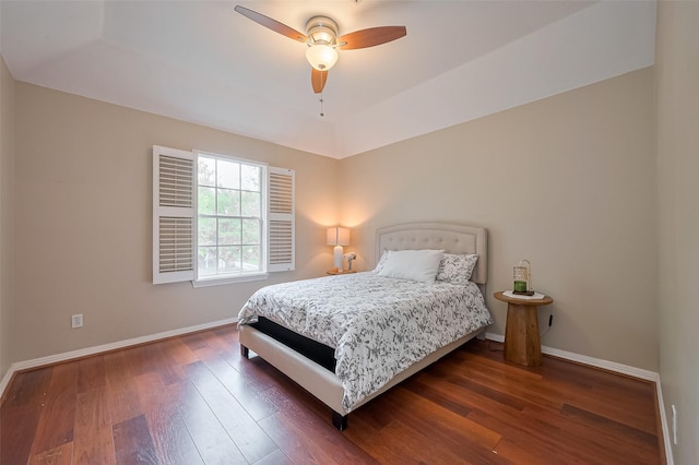 1218 Ventura Canyon Dr, Katy, TX 77494 - bedroom featuring wood-type flooring, baseboards, and ceiling fan