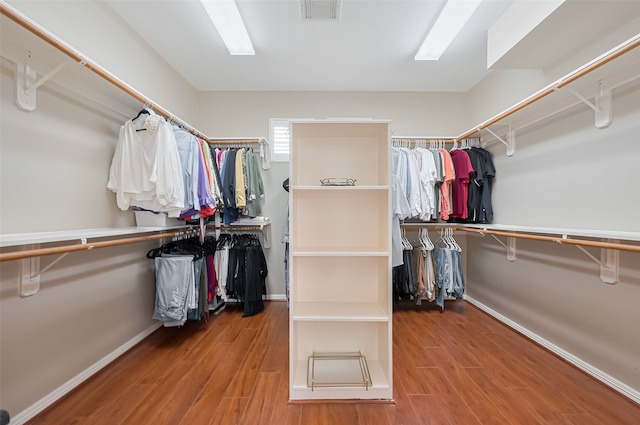 1218 Ventura Canyon Dr, Katy, TX 77494 - walk in closet featuring wood finished floors and visible vents
