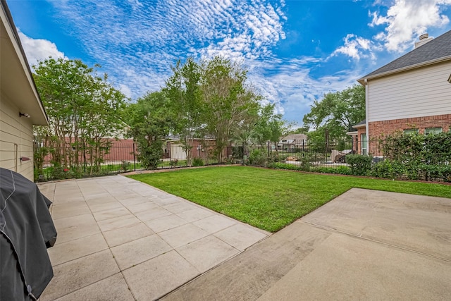 1218 Ventura Canyon Dr, Katy, TX 77494 - view of yard with a patio area and fence