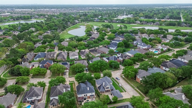 1218 Ventura Canyon Dr, Katy, TX 77494 - aerial view featuring a residential view, view of golf course, and a water view