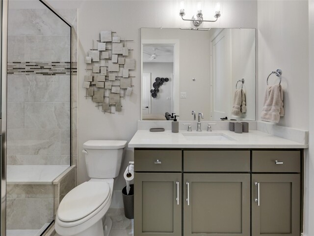 10114 Mariner Oaks Dr, Missouri City, TX 77459 - full bath featuring toilet, tiled shower, and vanity