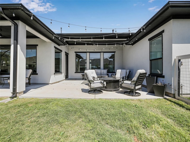 10114 Mariner Oaks Dr, Missouri City, TX 77459 - exterior space featuring a fire pit