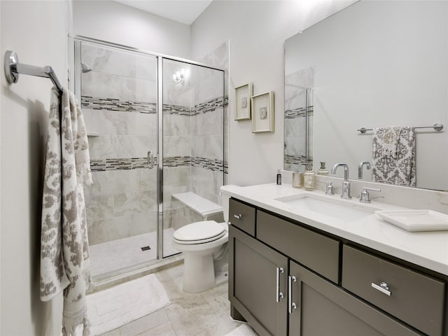 10114 Mariner Oaks Dr, Missouri City, TX 77459 - full bath with toilet, a stall shower, and vanity