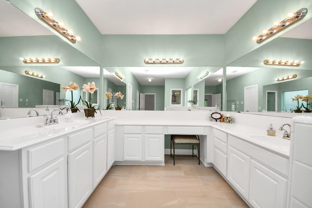 313 Overlook Dr, Friendswood, TX 77546 - full bath featuring tile patterned flooring and vanity