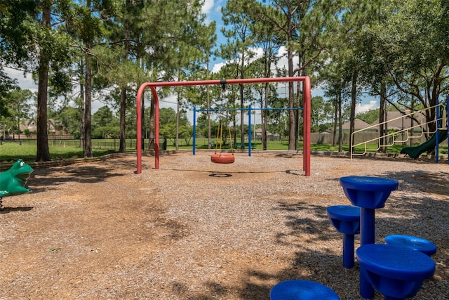community playground featuring fence
