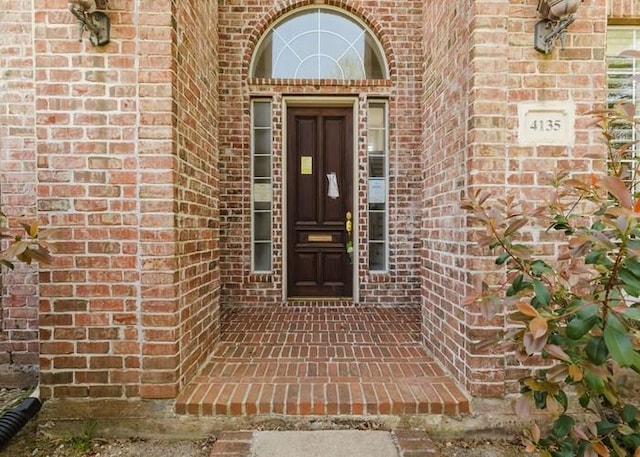 4135 Bellefontaine, Houston, TX 77025 - doorway to property with brick siding