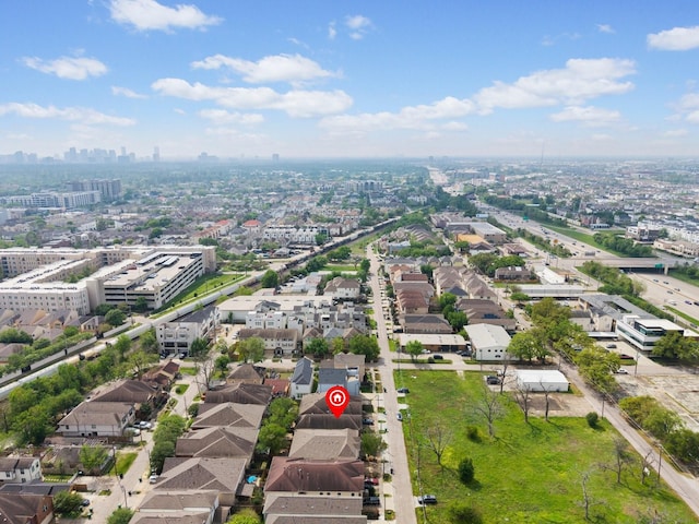aerial view featuring a view of city