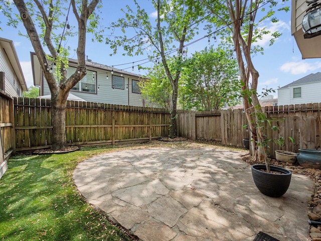 view of patio / terrace featuring a fenced backyard