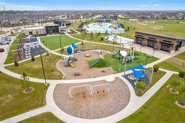 1100 Greenshank Dr, Katy, TX 77493 - birds eye view of property with a residential view