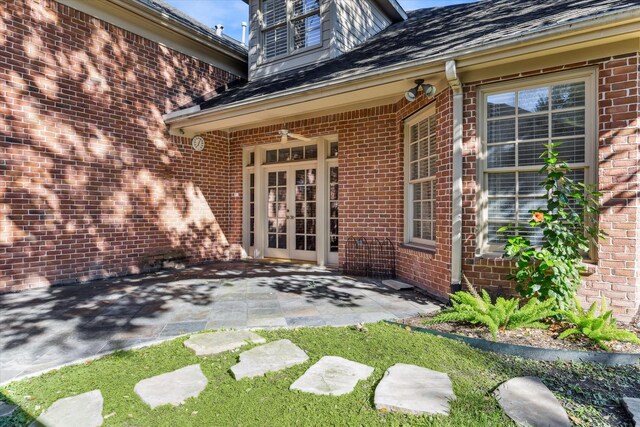 5079 Cedar Creek Dr, Houston, TX 77056 - entrance to property featuring brick siding and a patio