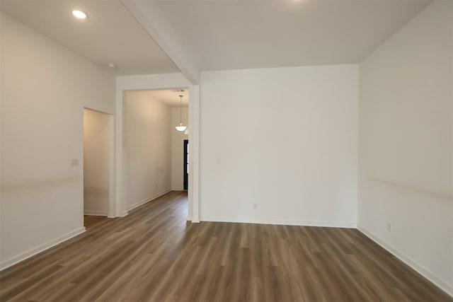 8526 Pier Cove Dr, Cypress, TX 77433 - spare room featuring wood finished floors and recessed lighting